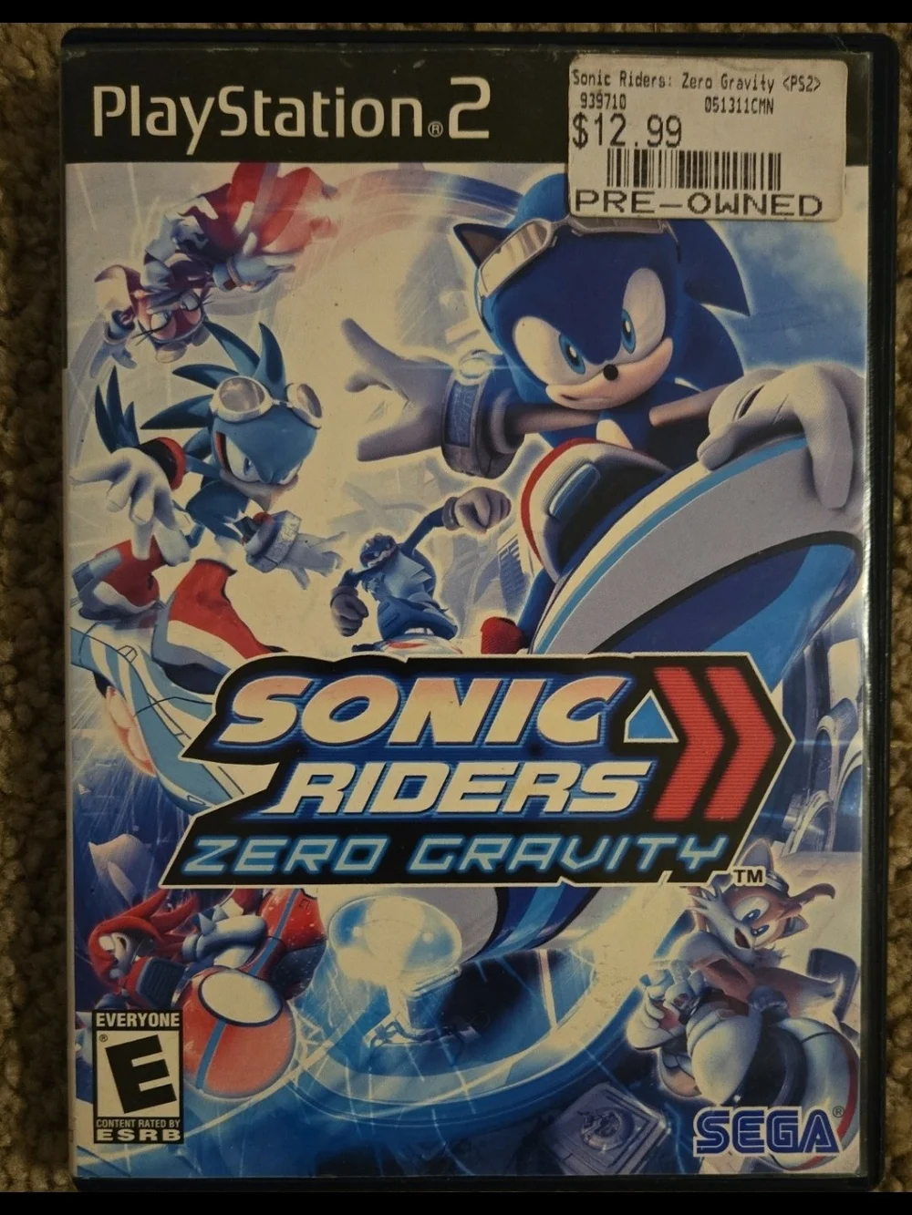 Sonic Riders zero gravity complete for ps2, tested.